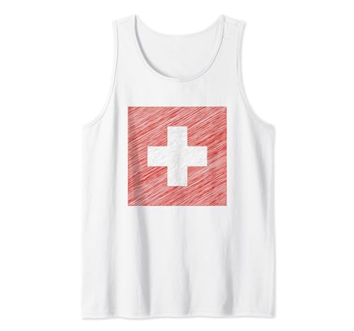 Schweiz Flagge Suisse Switzerland Damen Swiss Kinder Schweiz Tank Top von Schweiz Fahne Herren Schwiiz Frauen Deko Männer