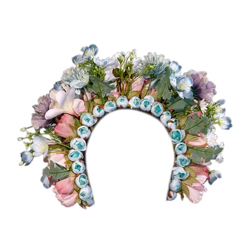 Scnvsi Elegante Blumen-Haarbänder für Damen, wunderschöner Blumen-Kopfschmuck, zarte florale Haarspangen-Verzierung für Fashionistas von Scnvsi