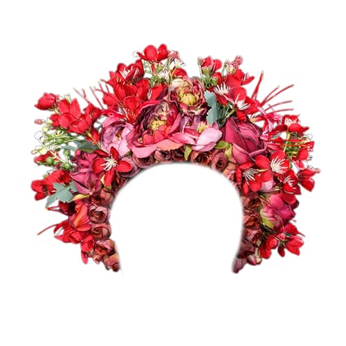 Scnvsi Elegante Blumen-Haarbänder für Damen, wunderschöner Blumen-Kopfschmuck, zarte florale Haarspangen-Verzierung für Fashionistas von Scnvsi