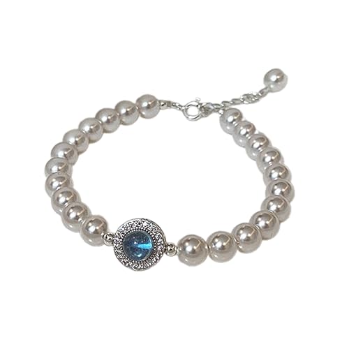 Scnvsi Elegantes, verstellbares Armband für Damen, stilvolle Imitationsperlen, Perlen-Handkette, modisches Armband, Schmuck, handgefertigtes Geschenk von Scnvsi