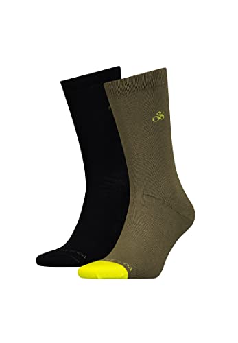 Scotch & Soda Klassische Business Herrensocken im 2er Pack, Farbe:olive, Socken & Strümpfe:43-46 von Scotch & Soda