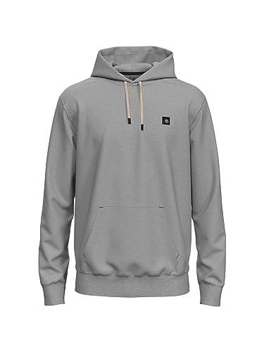 Scotch & Soda Herren Regular Fit Essential Badge Hoodie In Organic Cotton Kapuzenpullover, Grey Melange 0606, M EU von Scotch & Soda