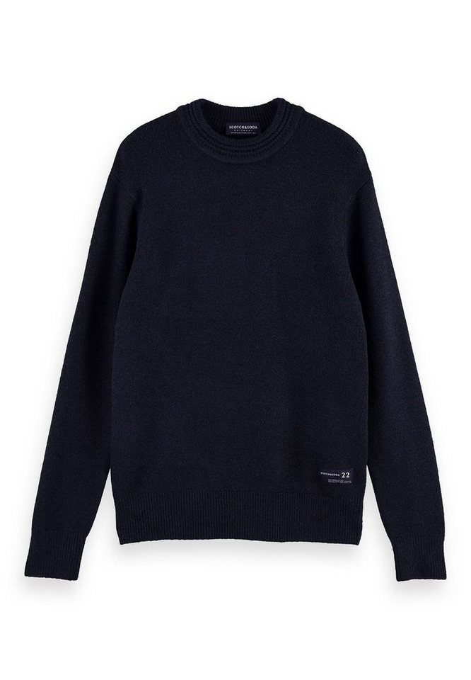 Scotch & Soda Sweater Scotch & Soda Herren Pullover SOFT KNIT CREWNECK PULL 165805 Night 0002 Dunkelblau von Scotch & Soda