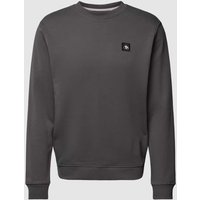 Scotch & Soda Sweatshirt mit Label-Patch Modell 'Essentials' in Anthrazit, Größe XL von Scotch & Soda