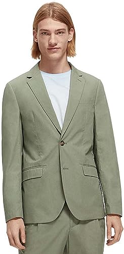 Scotch & Soda Unisex Unconstructed Dressed Poplin Blazer Blazers, Army, M von Scotch & Soda