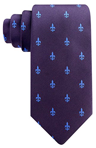 Scott Allan Fleur de Lis Krawatten für Herren – gewebte Krawatte – Herren-Krawatte - grau - von Scott Allan Collection