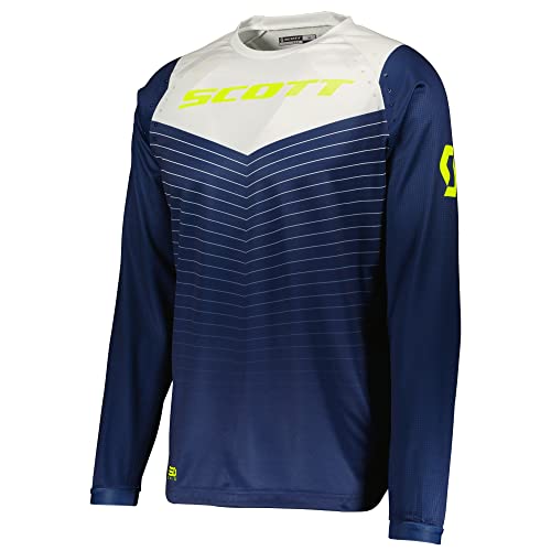 Scott 350 Dirt Evo MX Motocross Jersey/DH Fahrrad Trikot lang blau/grau 2022: Größe: XL (52/54) von Scott