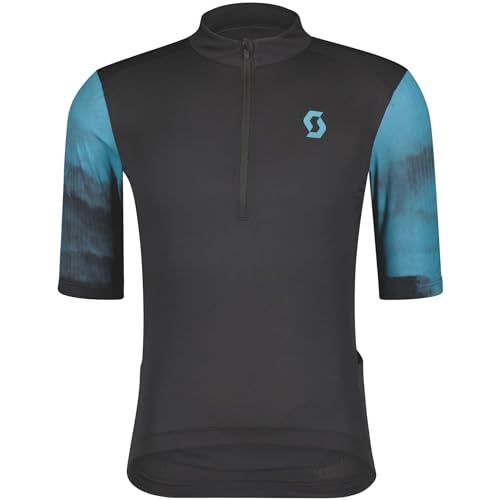 Scott Gravel 10 Fahrrad Trikot kurz schwarz/blau 2022: Größe: M (46/48) von Scott