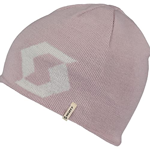 Scott Junior Team Beanie Pink-Weiß - Warme modische Kinder Logo Mütze, Größe One Size - Farbe Sweet Pink - White von Scott