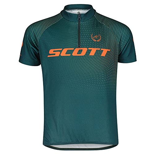 Scott RC Pro Junior Kinder Fahrrad Trikot kurz Aruba grün 2024: Größe: S (128) von Scott