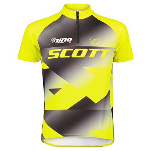 Scott RC Pro Junior Kinder Fahrrad Trikot kurz schwarz/gelb 2022: Größe: S (128) von Scott