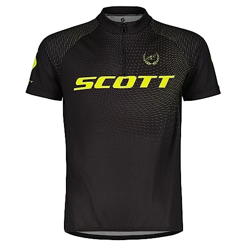 Scott RC Pro Junior Kinder Fahrrad Trikot kurz schwarz/gelb 2024: Größe: L (152) von Scott