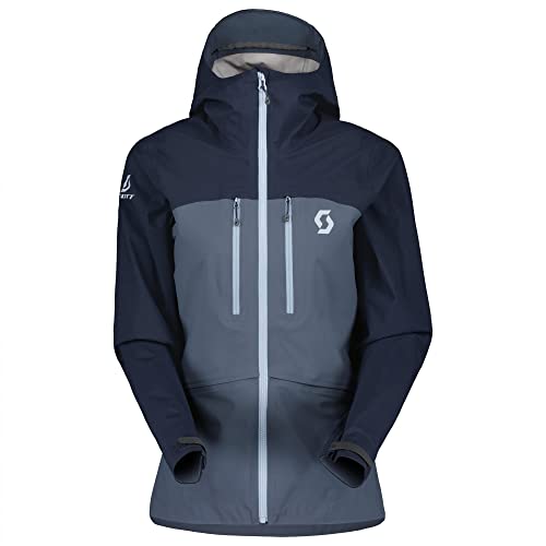 Scott W Explorair Dryospun 3l Jacket Colorblock-Blau - Wasserdichte atmungsaktive Damen Backcountry Tourenjacke, Größe M von Scott