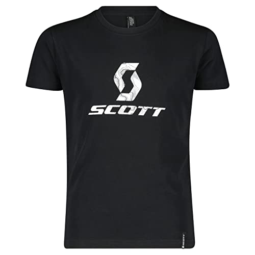 Scott Unisex Kinder JRS 10 Icon S T-Shirt, Schwarz, 152 cm von Scott