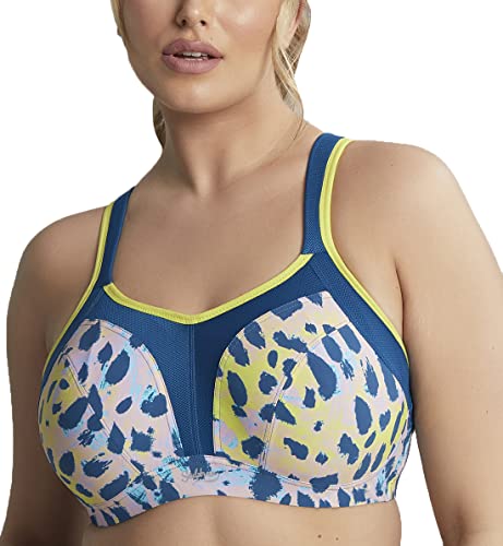 Sculptresse by Panache Damen Sport-BH Übergröße nicht gepolstert High Impact Bügel Sport BH (#9441), Limettentier., 90G von Sculptresse