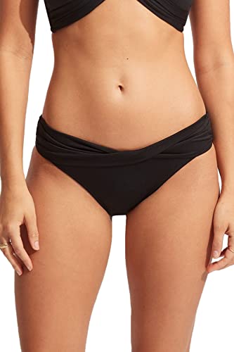 Seafolly W Collective Twist Band Hipster Schwarz, Damen Unterwäsche, Größe AUS 12-EU 38 - Farbe Black von Seafolly