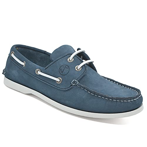 Seajure Damen Bootsschuhe Binz Blaues Nubukleder (Numeric_40) von Seajure