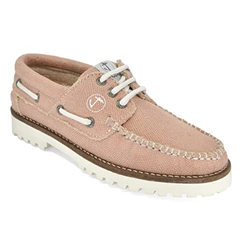 Seajure Damen Bootsschuhe Hanf und Vegan Pasjaca Rosa (eu_Footwear_Size_System, Adult, Women, Numeric, medium, Numeric_40) von Seajure