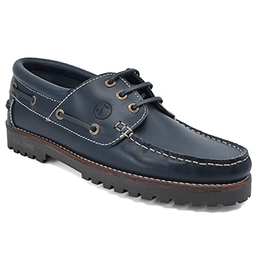 Seajure Damen Bootsschuhe Lubmin Marineblau Leder (Numeric_42) von Seajure