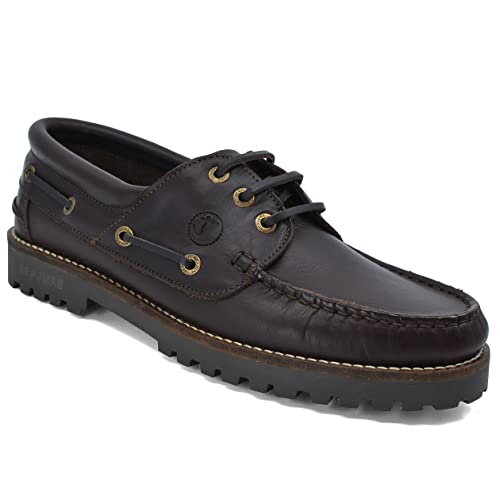 Seajure Damen Bootsschuhe Reynisfjara Dunkelbraunes Leder (Numeric_39) von Seajure