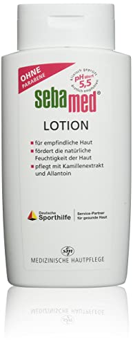 sebamed Lotion 400 ml für empfindliche und trockene Haut, fördert die natürliche Feuchtigkeit der Haut, pflegt mit Kamillenextrakt und Allantoin, Bodylotion für Damen und Herren von Sebamed