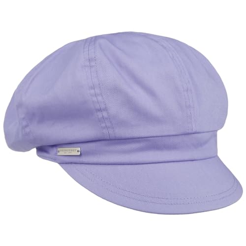 Seeberger Azalee Ballonmütze Damencap Newsboy-Mütze Balloncap Baumwollcap Sommercap (One Size - lila) von Seeberger