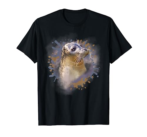 Seehund Baby Robbe Nordsee Geschenk T-Shirt von Seelöwe Seerobben Geburtstag Geschenkidee