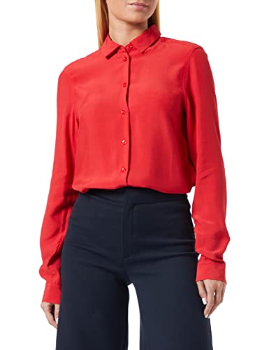Seidensticker Damen Bluse - Fashion Bluse - Regular Fit - tailliert - Hemd Blusen Kragen - Bügelleicht - Langarm,Rot,42 Seidensticker Damen Bluse - Fashion Bluse - Regular Fit - tailliert - Hemd Blusen Kragen - Bügelleicht - Langarm,Rot,42 von Seidensticker
