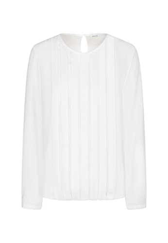 Seidensticker Damen Bluse - Fashion Bluse - Regular Fit - tailliert- V Ausschnitt – Langarm,Weiß,48 von Seidensticker
