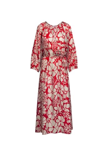 Seidensticker Damen Blusenkleid mit Bindegürtel Kleid, Rot, 32 Seidensticker Damen Blusenkleid mit Bindegürtel Kleid, Rot, 32 von Seidensticker
