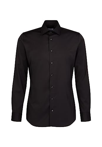 Seidensticker Herren Business Hemd, schwarz, 40 von Seidensticker