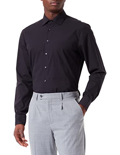 Seidensticker Herren Business Hemd - Bügelfreies Hemd mit geradem Schnitt - Regular Fit - Langarm - Kent-Kragen - 100% Baumwolle von Seidensticker