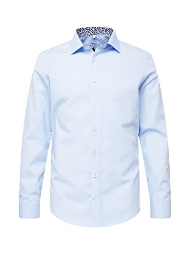 Seidensticker Herren Business-Hemd - Slim Fit - Bügelfrei - Kent-Kragen - Langarm - Patch - 100% Baumwolle Seidensticker Herren Business-Hemd - Slim Fit - Bügelfrei - Kent-Kragen - Langarm - Patch - 100% Baumwolle von Seidensticker