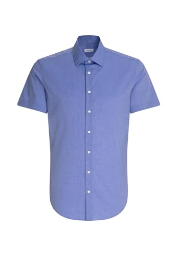 Seidensticker Herren Seidensticker Herren Business Hemd Tailored Fit Businesshemd, Blau (Mittelblau 14), 43 von Seidensticker