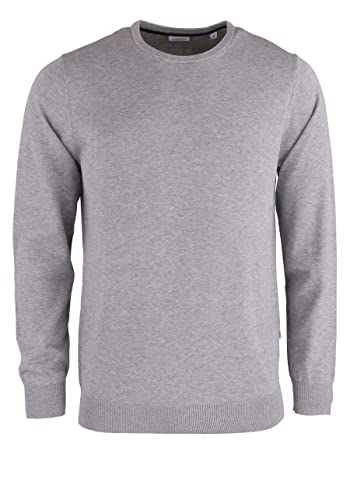 Seidensticker Herren Round-neck - Pullover Pullover, Grau, S von Seidensticker