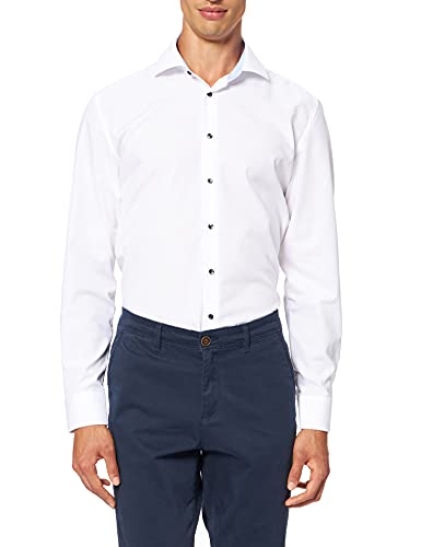 Seidensticker Herren Slim Fit Langarm Popeline Hemd, hellblau, 42 Seidensticker Herren Slim Fit Langarm Popeline Hemd, hellblau, 42 von Seidensticker