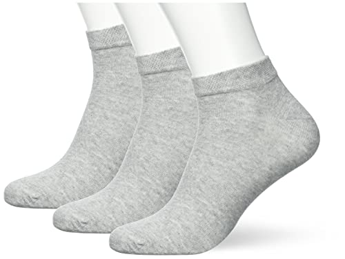 Seidensticker Herren Sneaker Socken, Hellgrau, 39 EU von Seidensticker