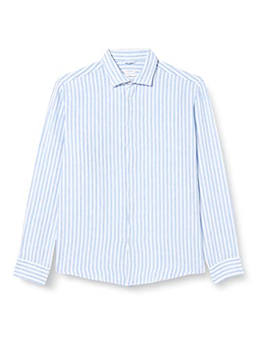 Seidensticker Men's Regular Fit Langarm Hemd Shirt, Hellblau, 45 von Seidensticker