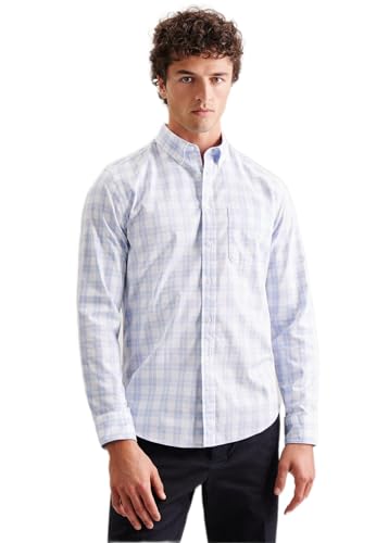 Seidensticker Men's Regular Fit Langarm Hemd Shirt, Hellblau, S von Seidensticker