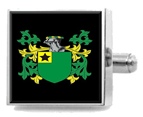Sim Scotland Heraldik Wappen Sterling Silber Manschettenknöpfe Graviert Nachricht Box von Select Gifts
