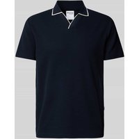 SELECTED HOMME Regular Fit Poloshirt mit Reverskragen Modell 'ADLEY WAFFLE' in Dunkelblau, Größe S von Selected Homme