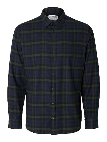 SLHSLIMOWEN-Flannel Shirt LS NOOS von SELECTED HOMME