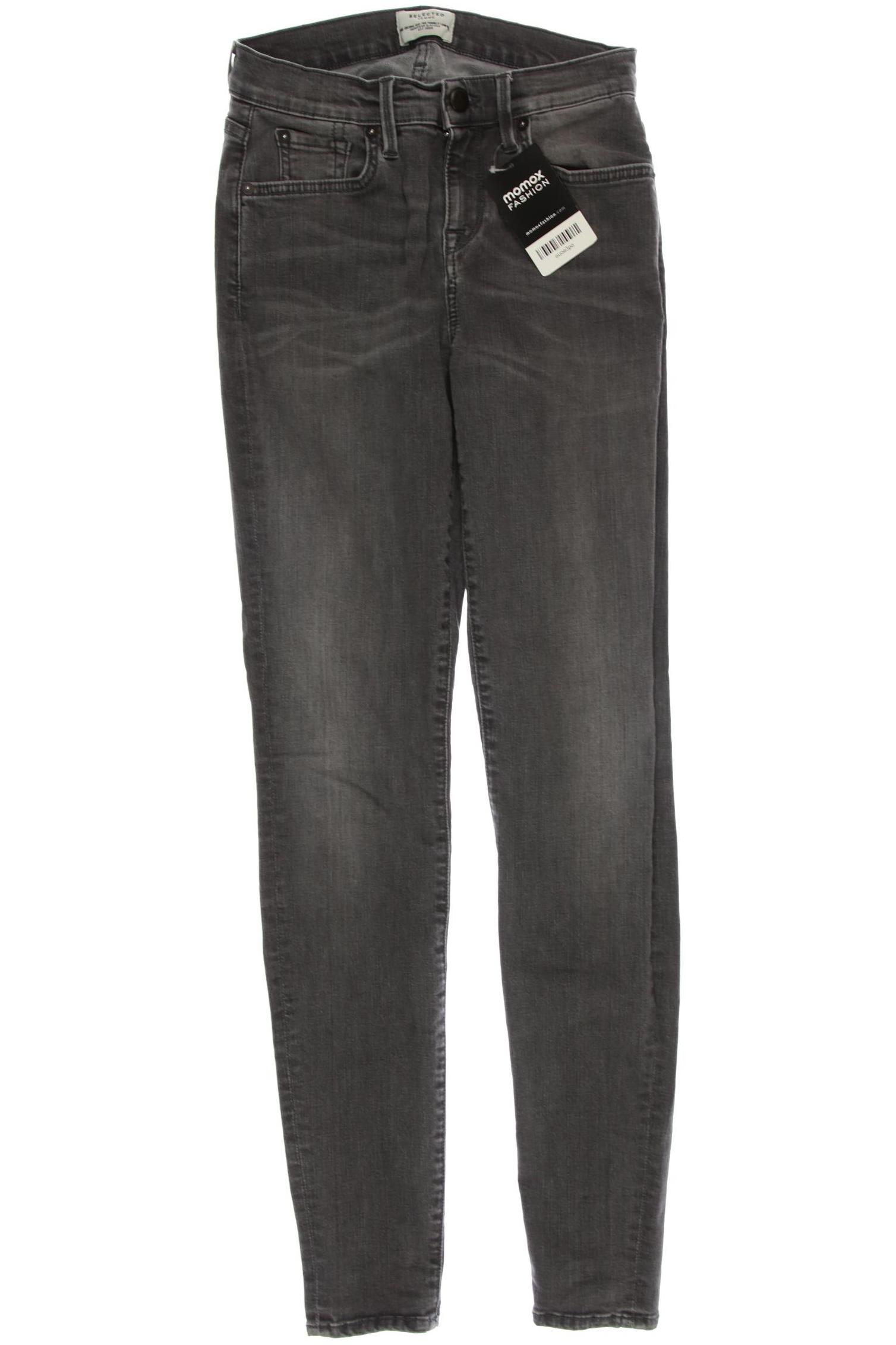 Selected Damen Jeans, grau, Gr. 36 von Selected