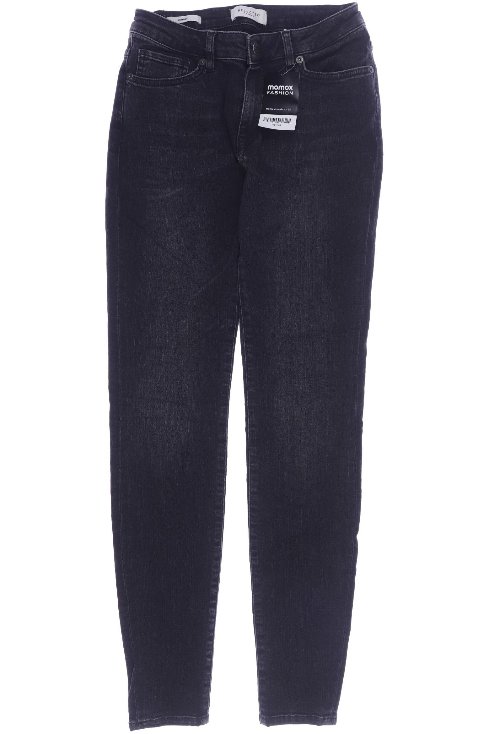 Selected Damen Jeans, grau, Gr. 40 von Selected