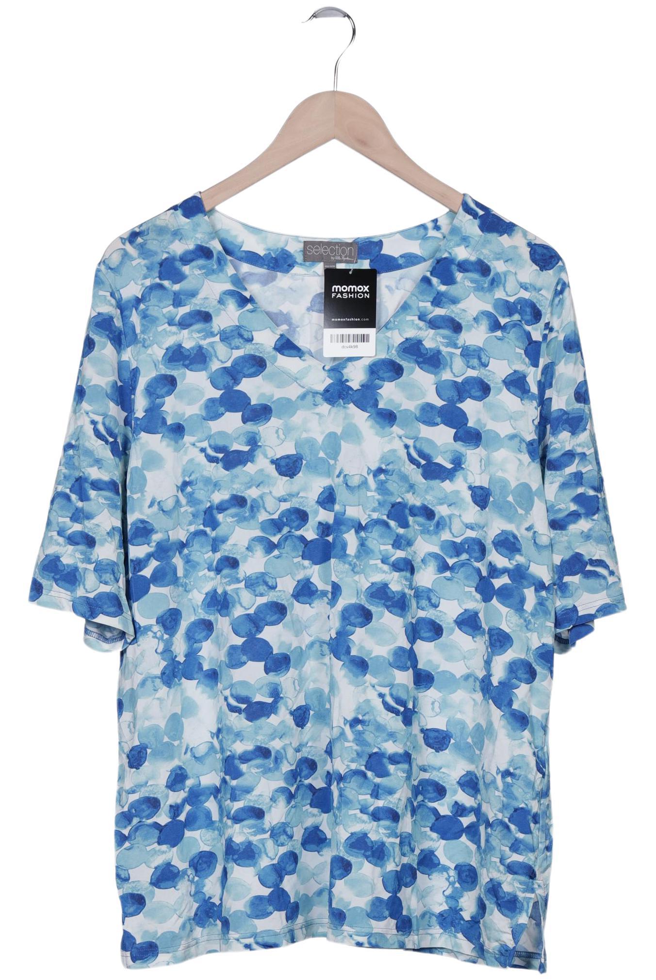 Selection by Ulla Popken Damen T-Shirt, blau, Gr. 46 von Selection by Ulla Popken