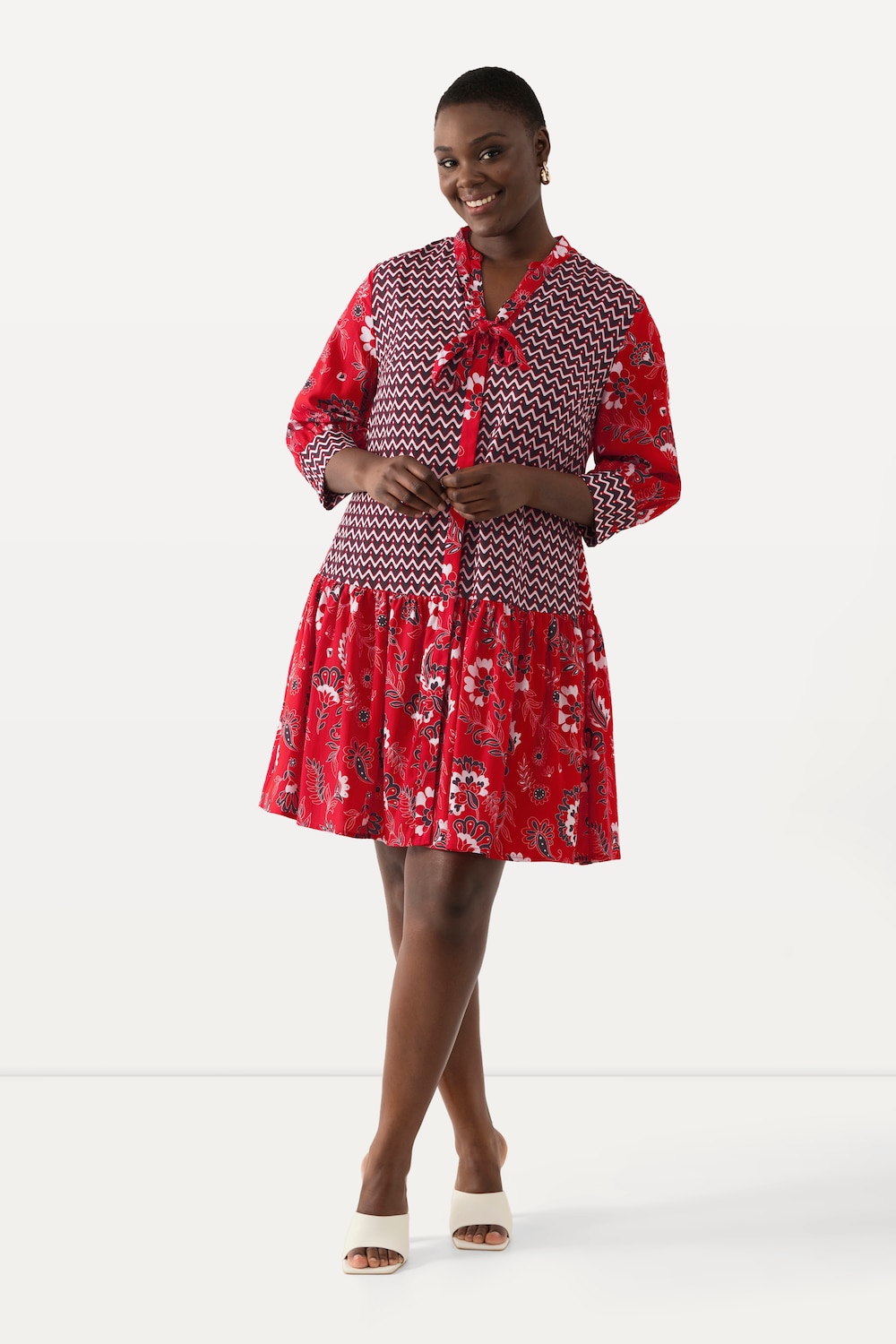 Große Größen Lyocell-Bluse, Damen, rot, Größe: 54/56, Synthetische Fasern, Ulla Popken Große Größen Lyocell-Bluse, Damen, rot, Größe: 54/56, Synthetische Fasern, Ulla Popken von Selection