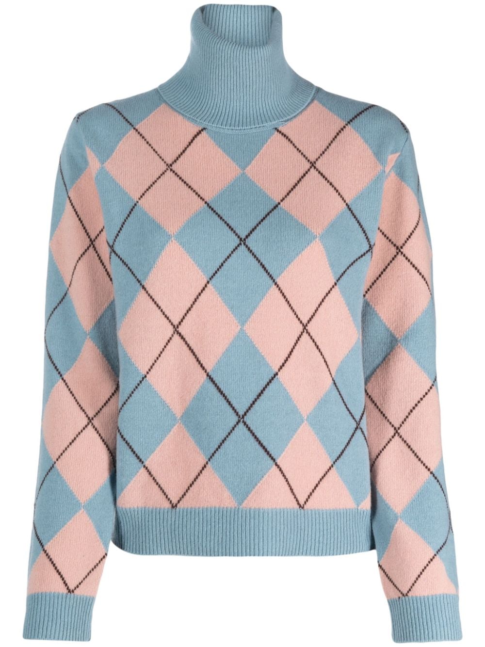 Semicouture Pullover mit Argyle-Muster - Blau von Semicouture