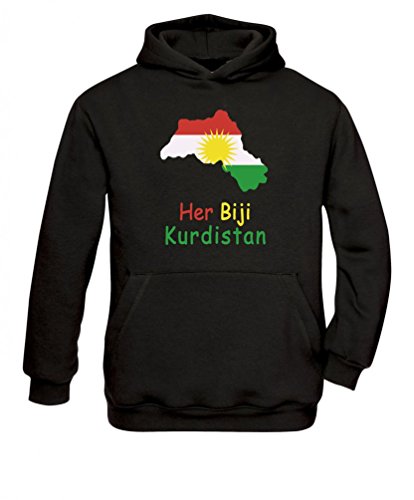 Senas-Shirts Her Biji Kurdistan Hoodie Kapuzenpullover (S) von Senas-Shirts