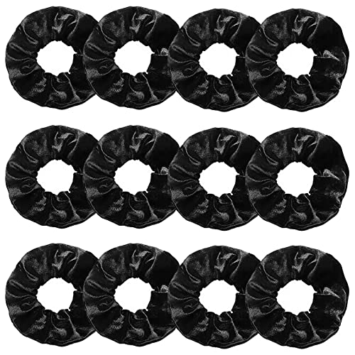 Senllori Scrunchies für Frauen, 12 Stück Samt-Haargummis für Haare, klassische, elastische, dicke Haarbänder, Krawatten, weiche Seile, Pferdeschwanzhalter, Haarschmuck… von Senllori