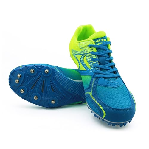 SerendipitousWhisper 7 Nägel Sprints Schuhe Unisex-Leichtathletik-Sprint-Spikes Atmungsaktive Leichte Professionelle Sportschuhe Verschleißfest Laufschuhe für Damen Herren von SerendipitousWhisper